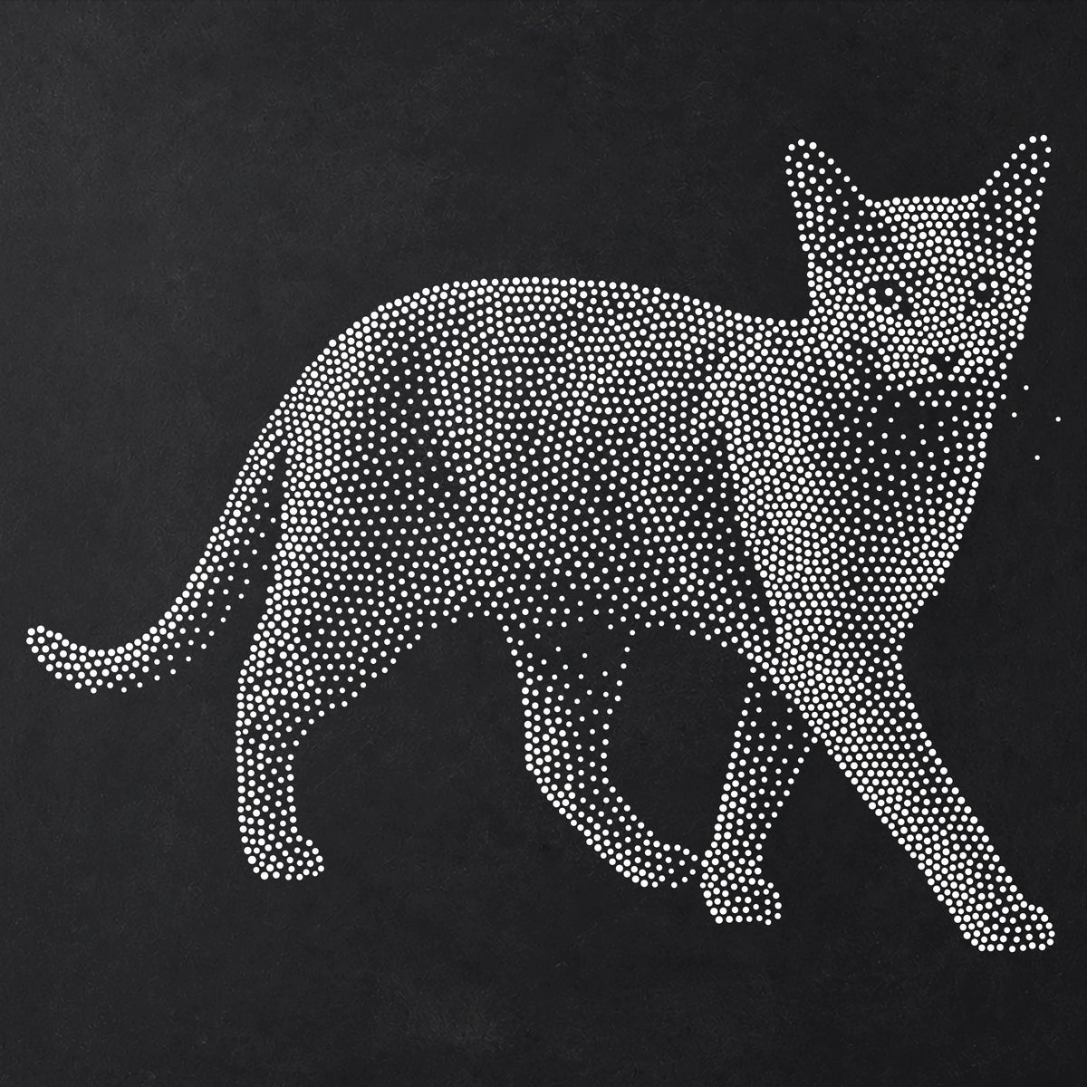 Russian Blue Cat reusable Mylar stencil