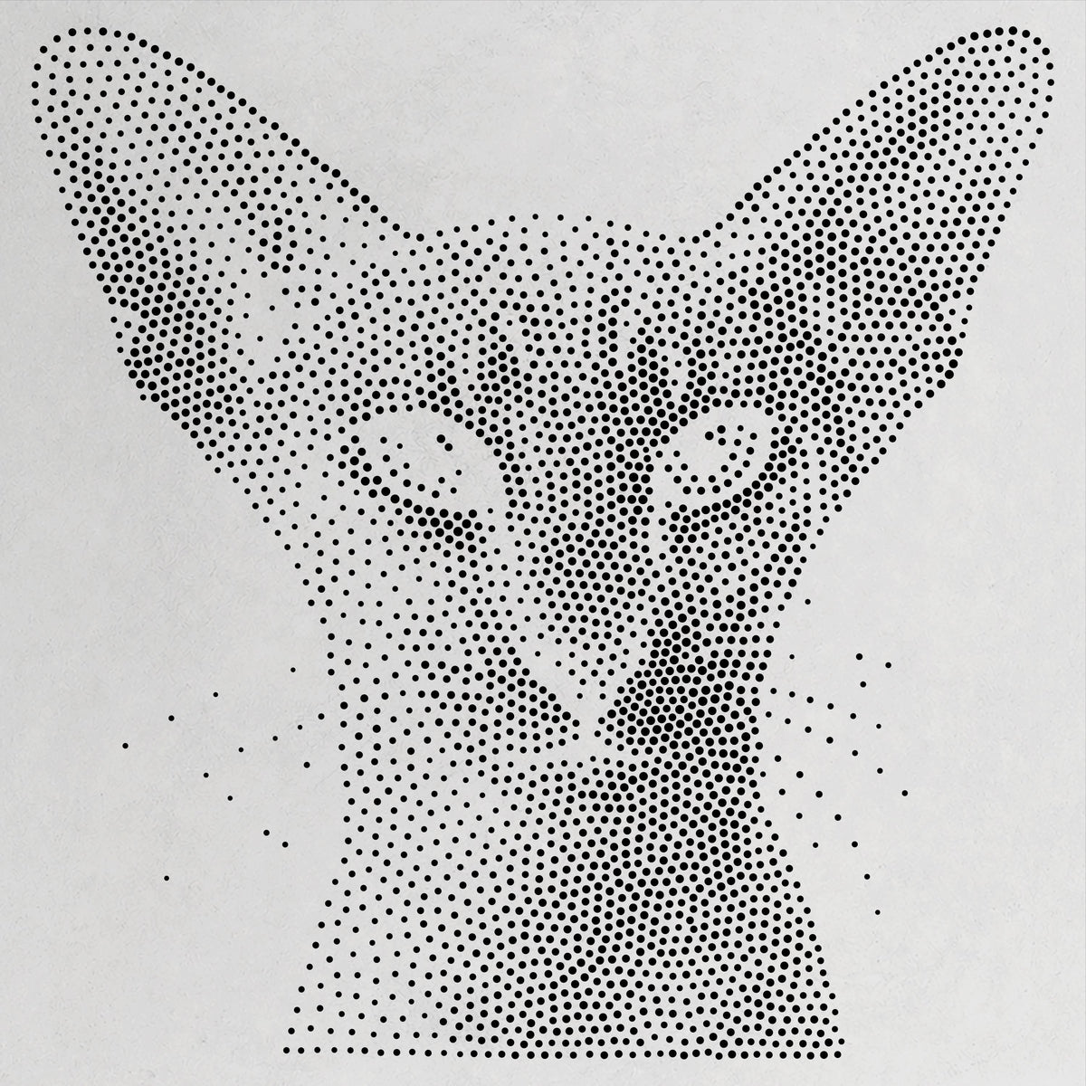 Oriental Shorthair Cat reusable Mylar stencil