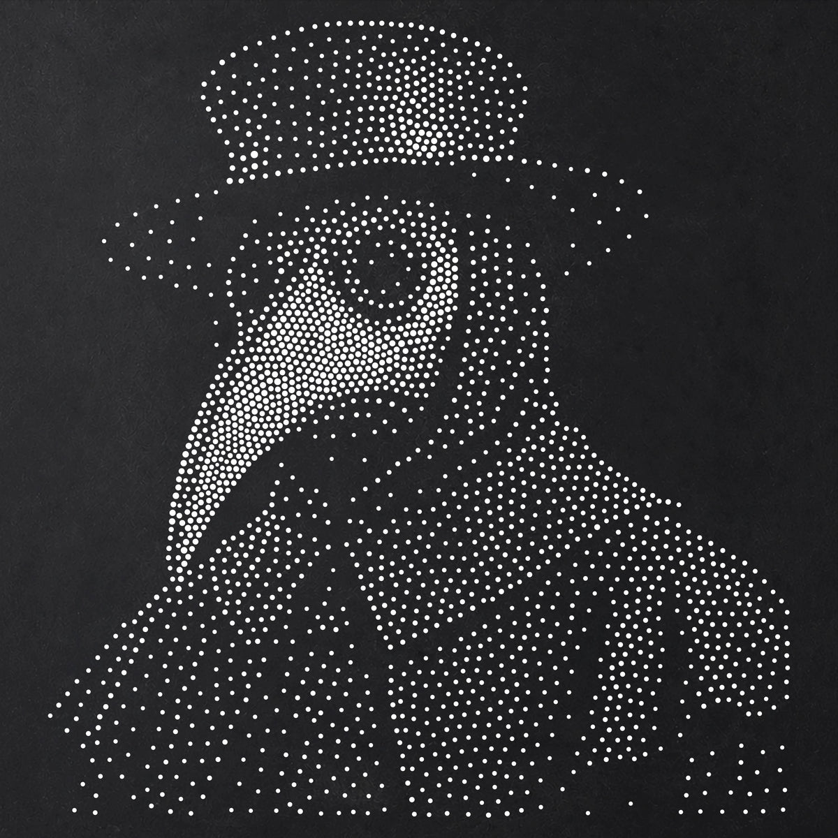 Plague Doctor Halloween reusable Mylar stencil