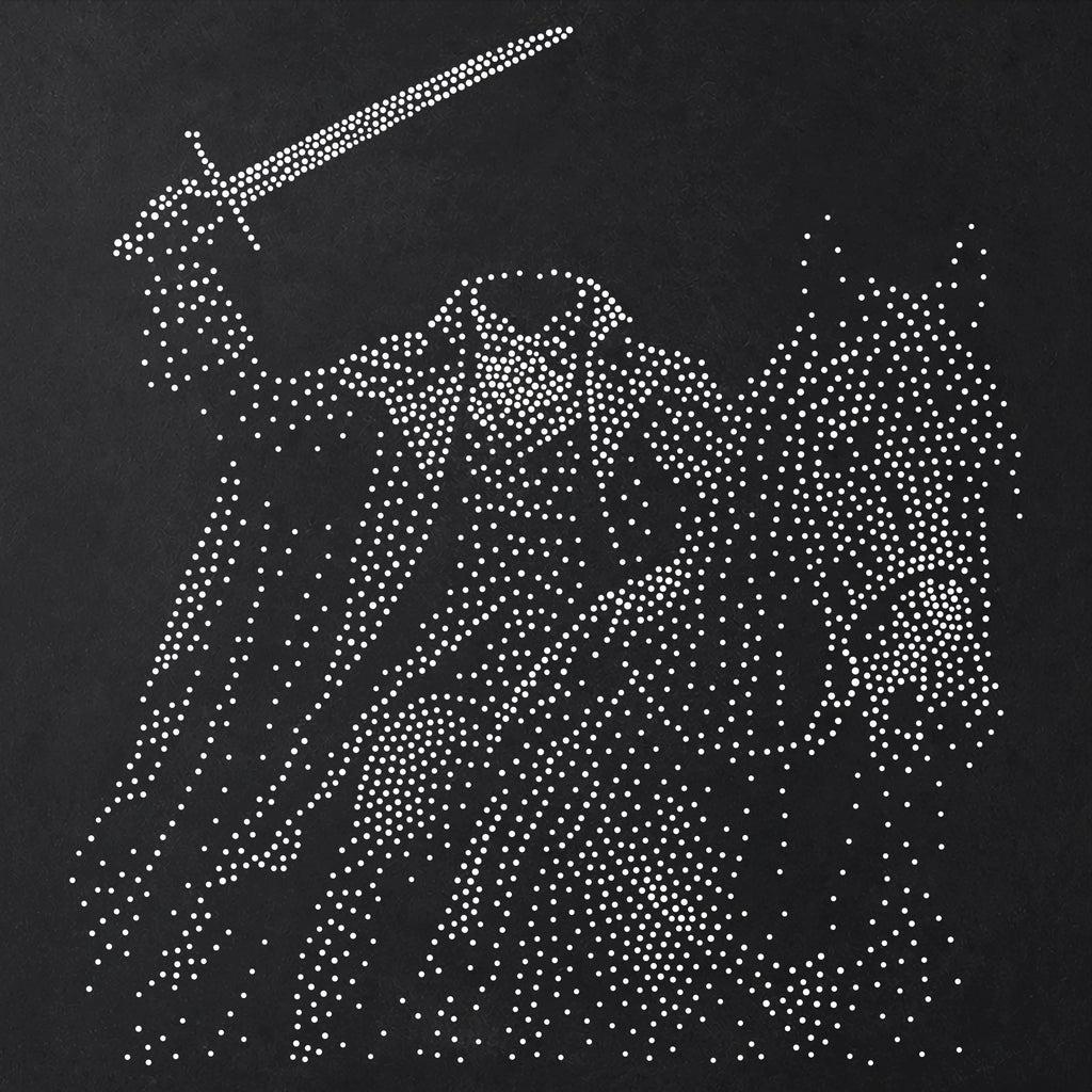 Headless Horseman Halloween reusable Mylar stencil