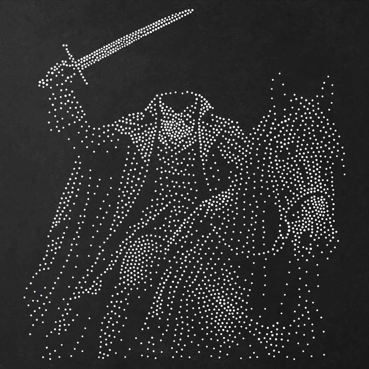 Headless Horseman Halloween reusable Mylar stencil