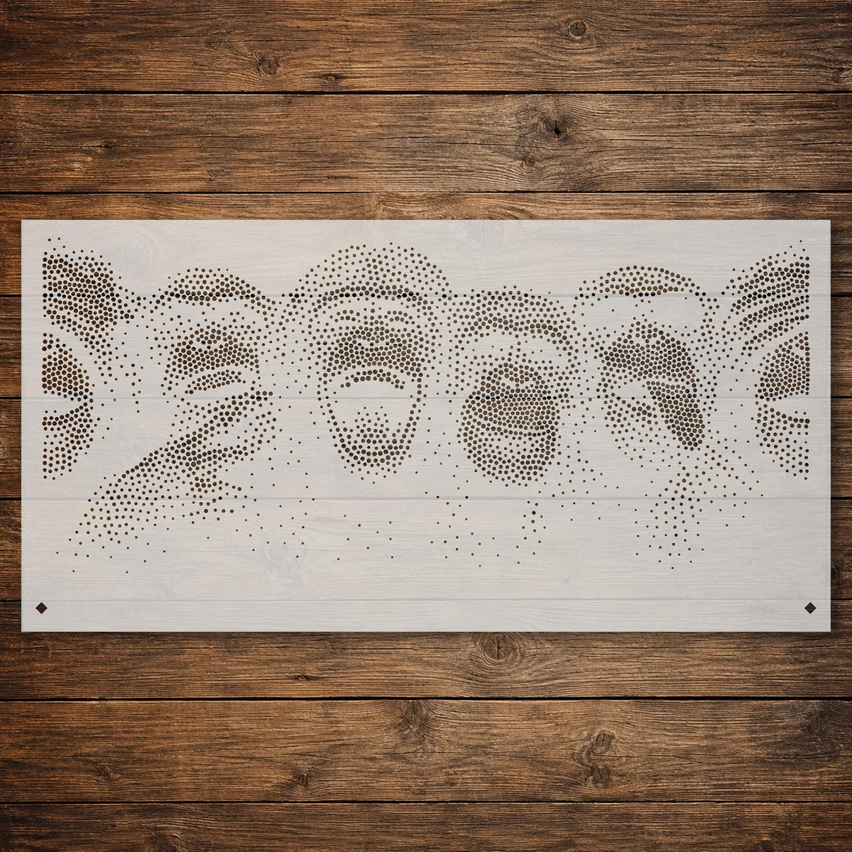 Repeating Chimpanzee Wall reusable Mylar stencil