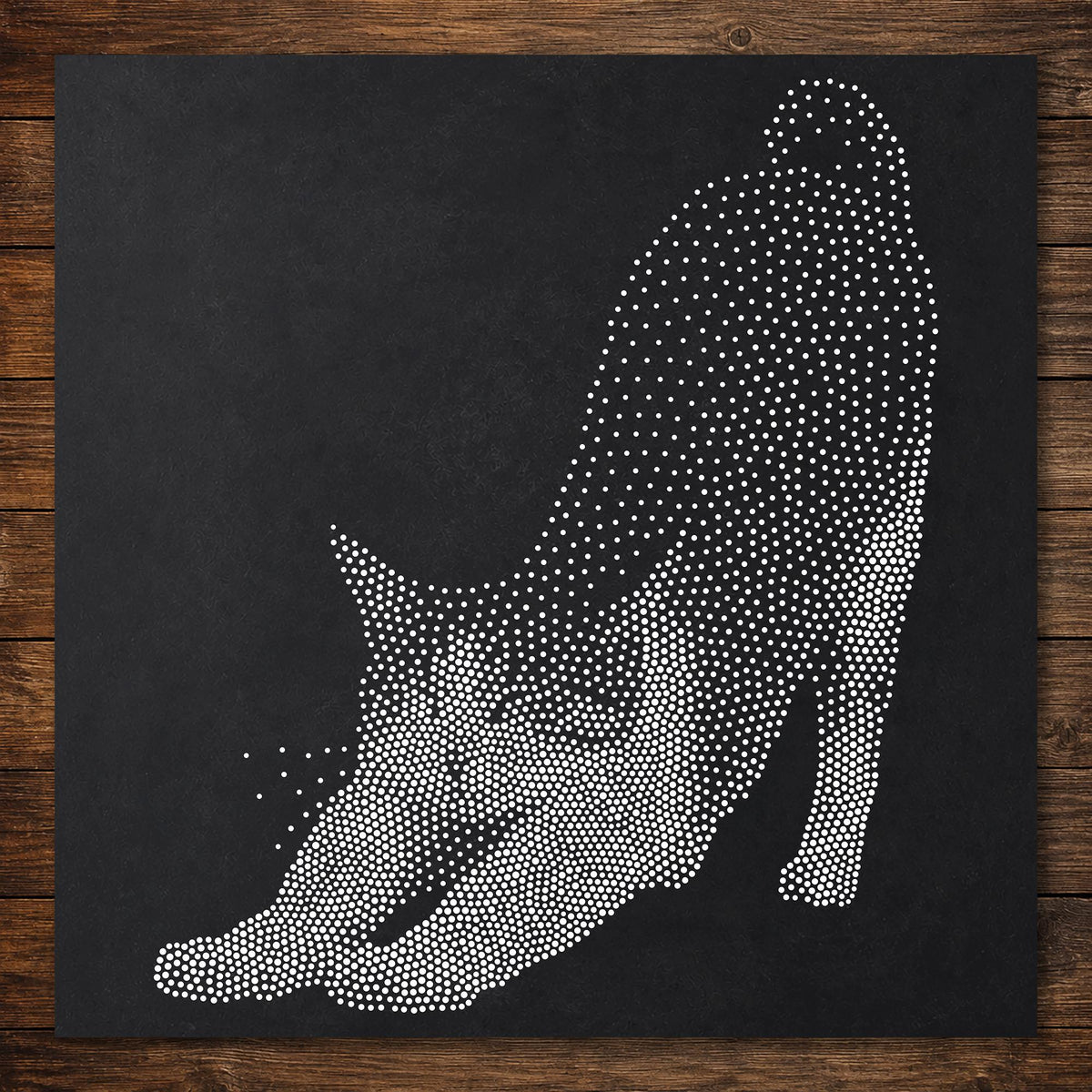 Cat Stretching reusable Mylar stencil