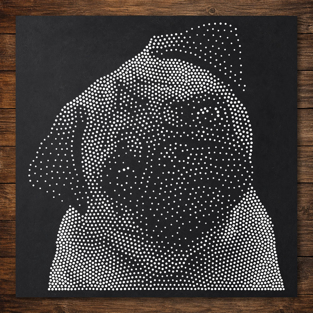 Funny Pug Dog reusable Mylar stencil