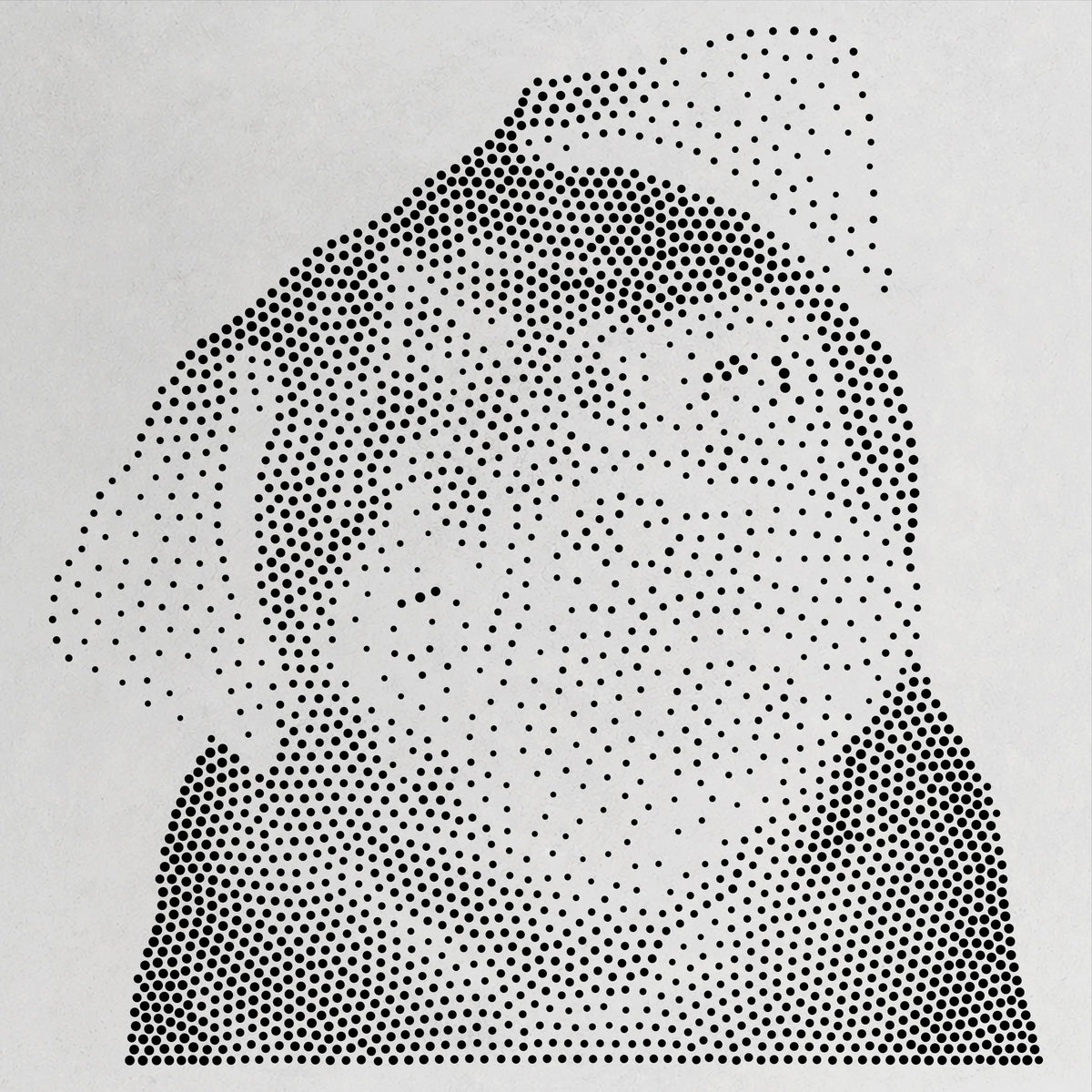 Funny Pug Dog reusable Mylar stencil