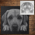 Labrador Retriever reusable Mylar stencil