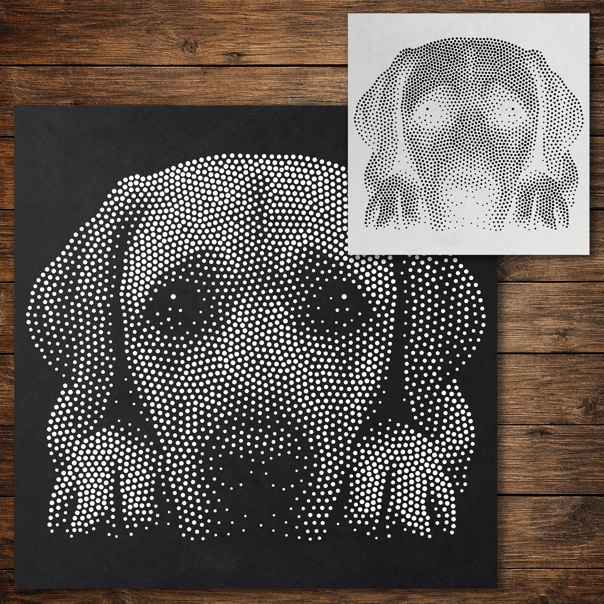 Labrador Retriever reusable Mylar stencil
