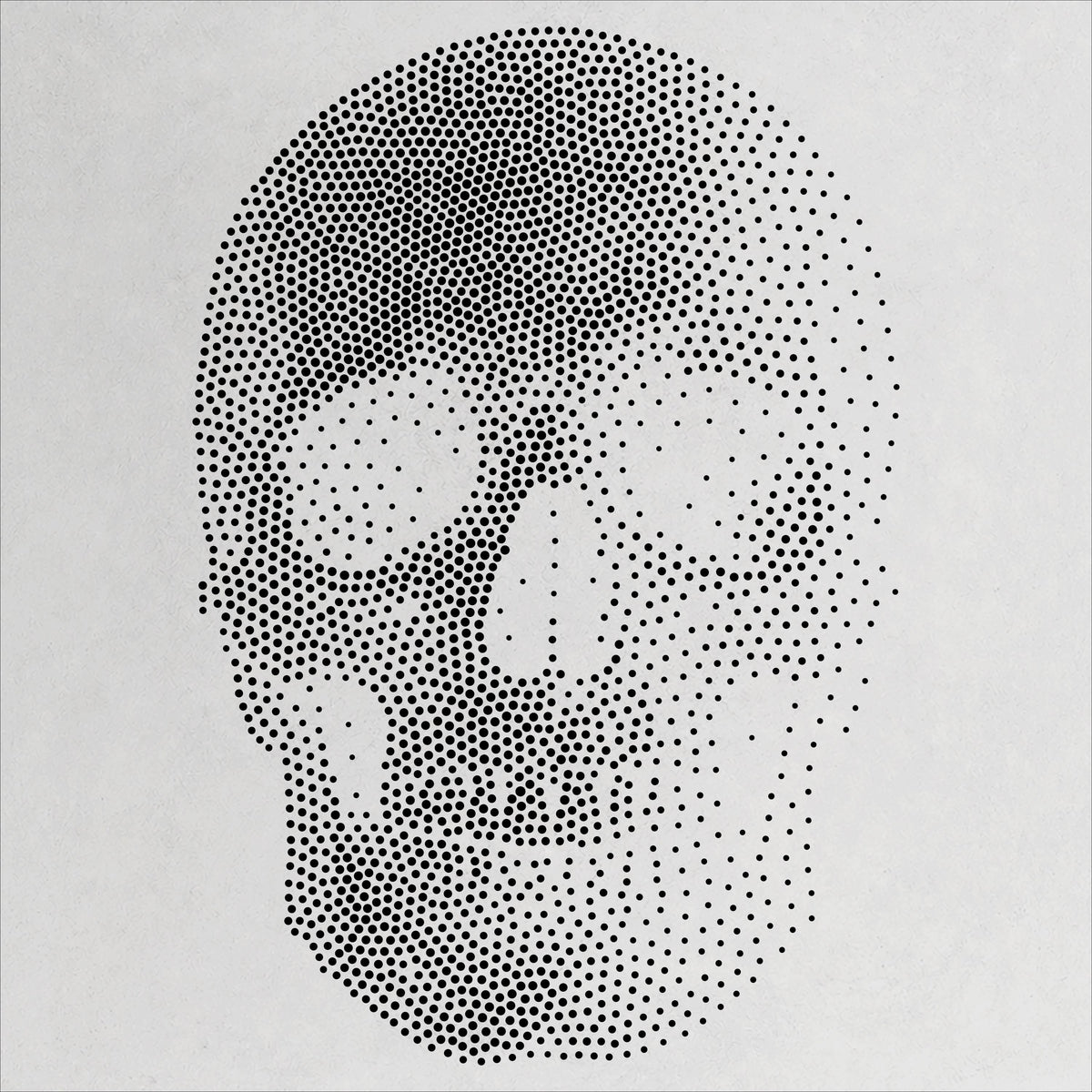 Human Skull #2 reusable Mylar stencil