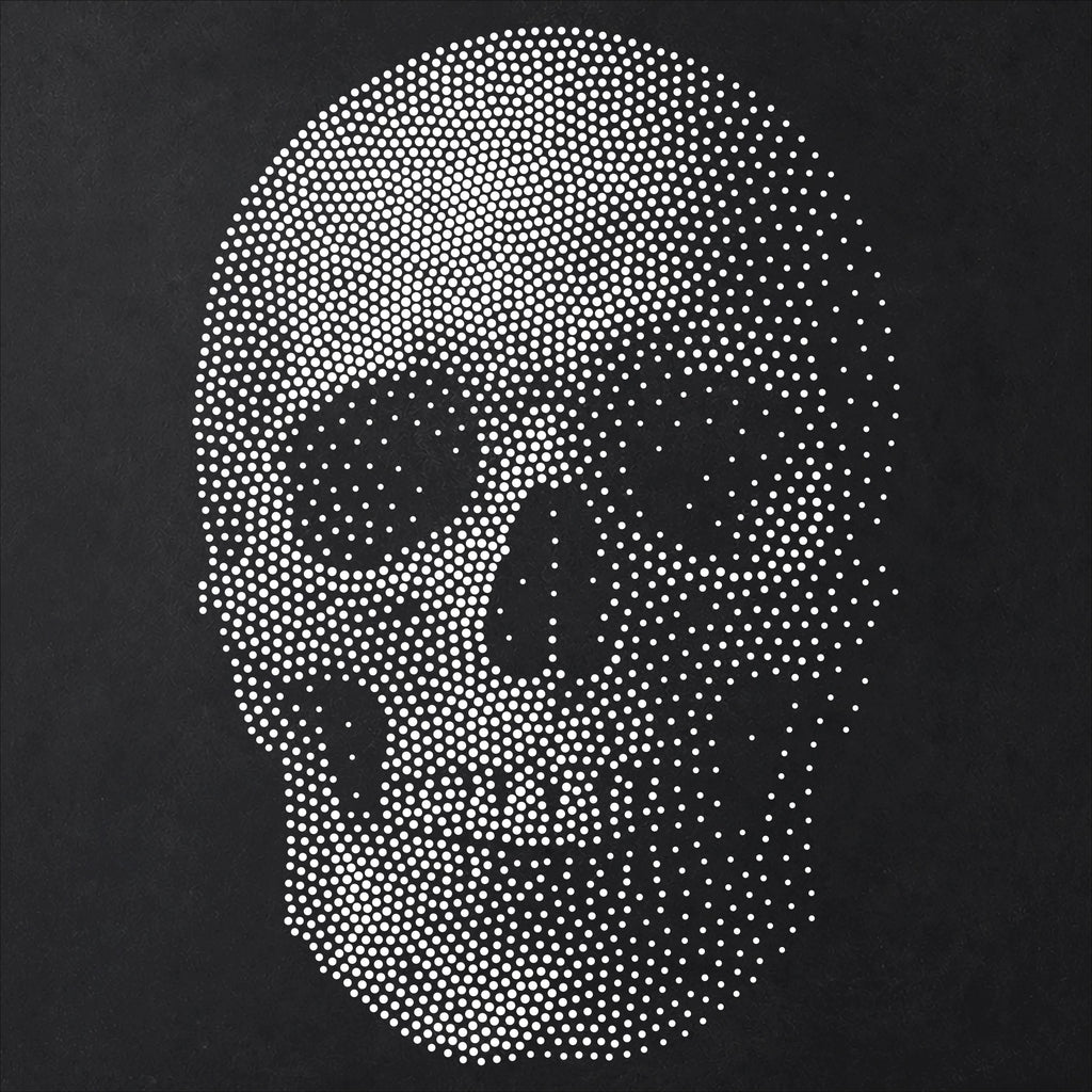 Human Skull #2 reusable Mylar stencil