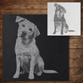 Labrador Retriever Alert Dog reusable Mylar stencil
