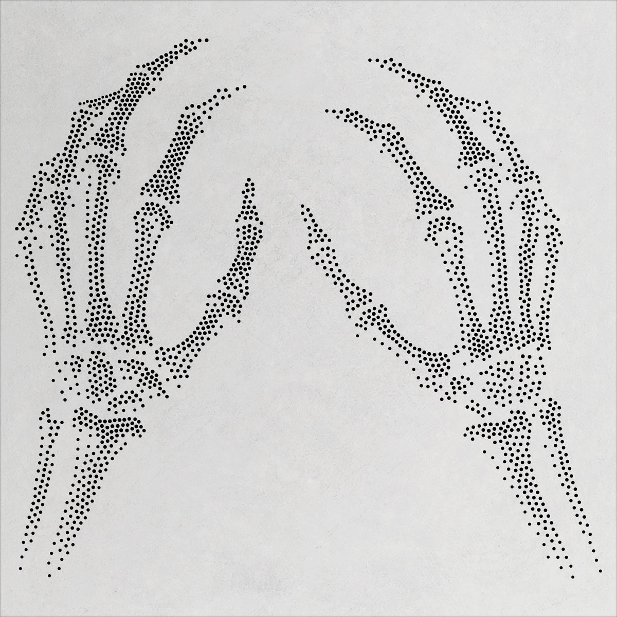 Skeleton Hands reusable Mylar stencil