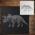 Triceratops Dinosaur reusable Mylar stencil