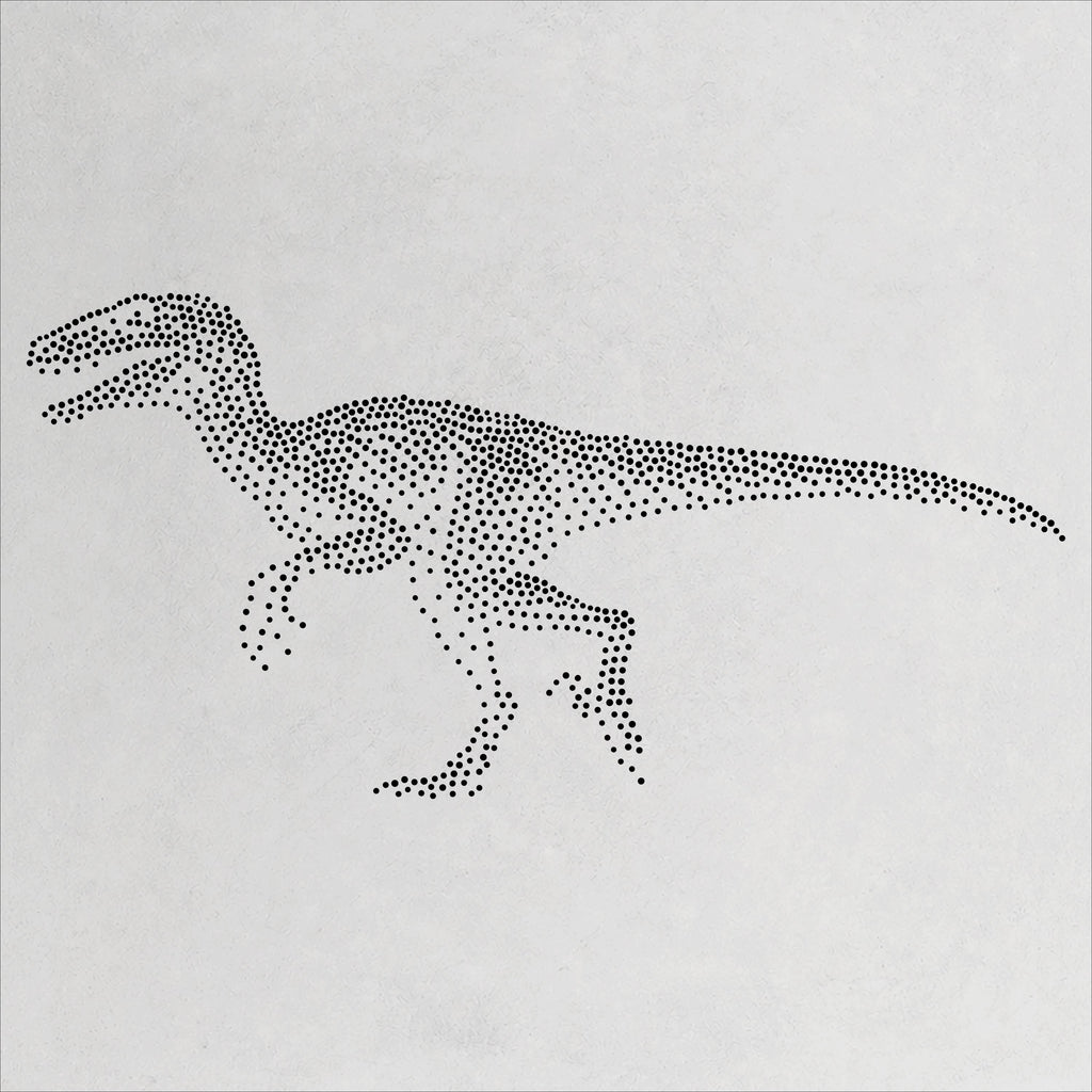Velociraptor Dinosaur reusable Mylar stencil