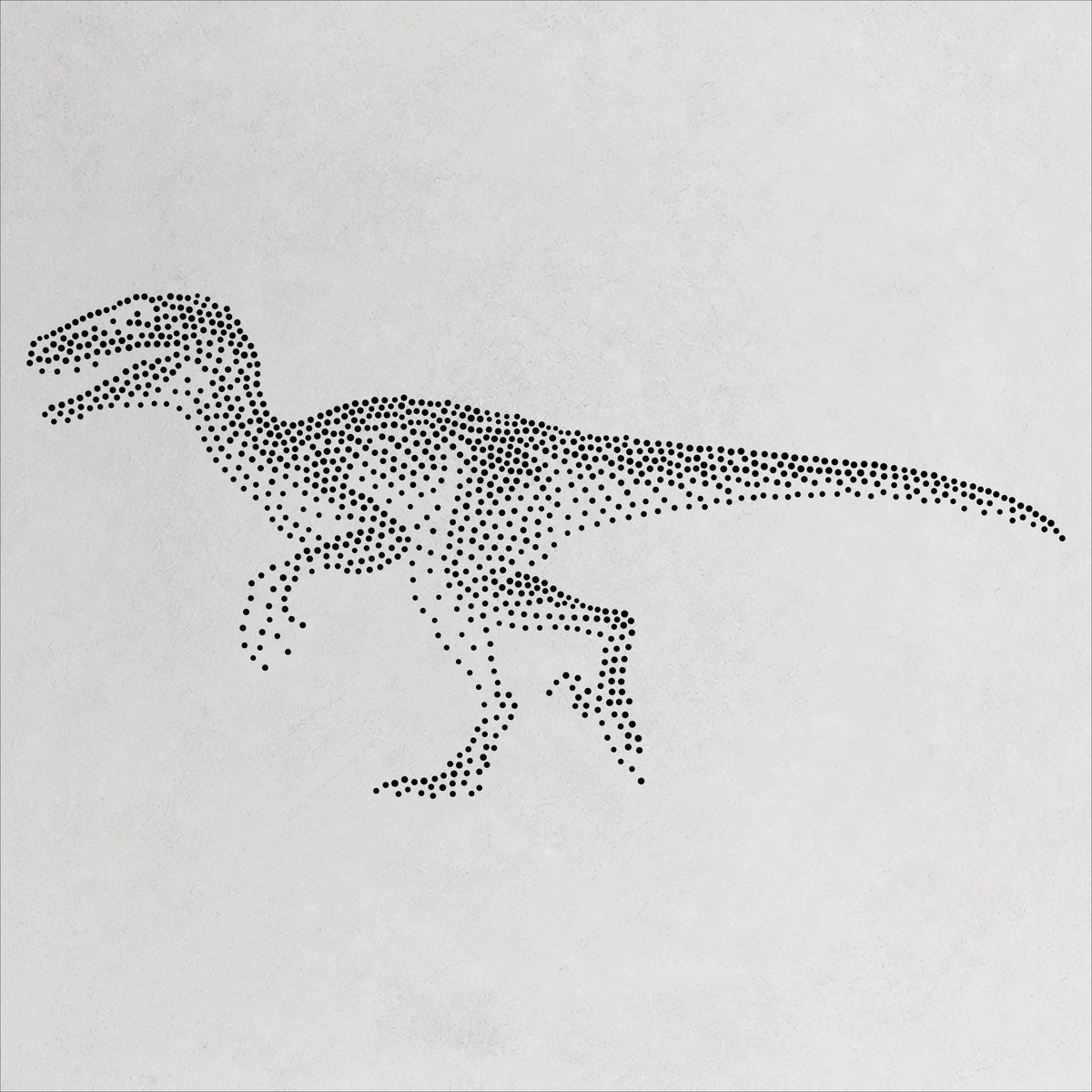 Velociraptor Dinosaur reusable Mylar stencil