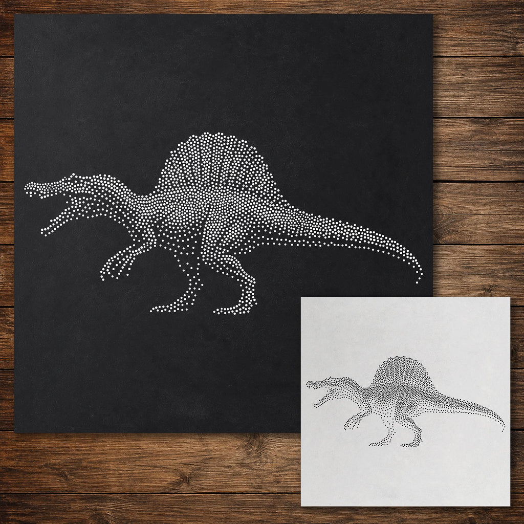 Spinosaurus Dinosaur reusable Mylar stencil