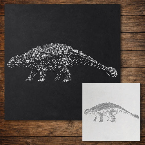 Ankylosaurus Dinosaur reusable Mylar stencil