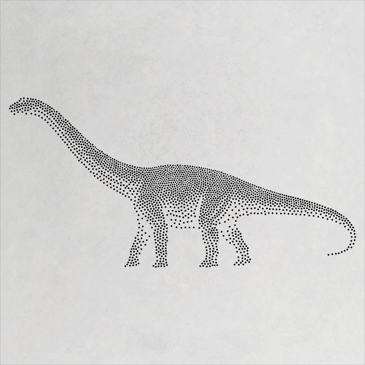 Diplodocus Dinosaur reusable Mylar stencil