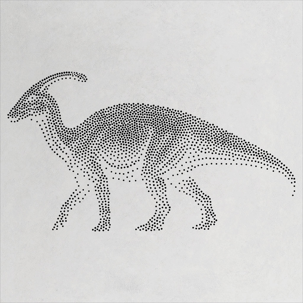 Parasaurolophus Dinosaur reusable Mylar stencil