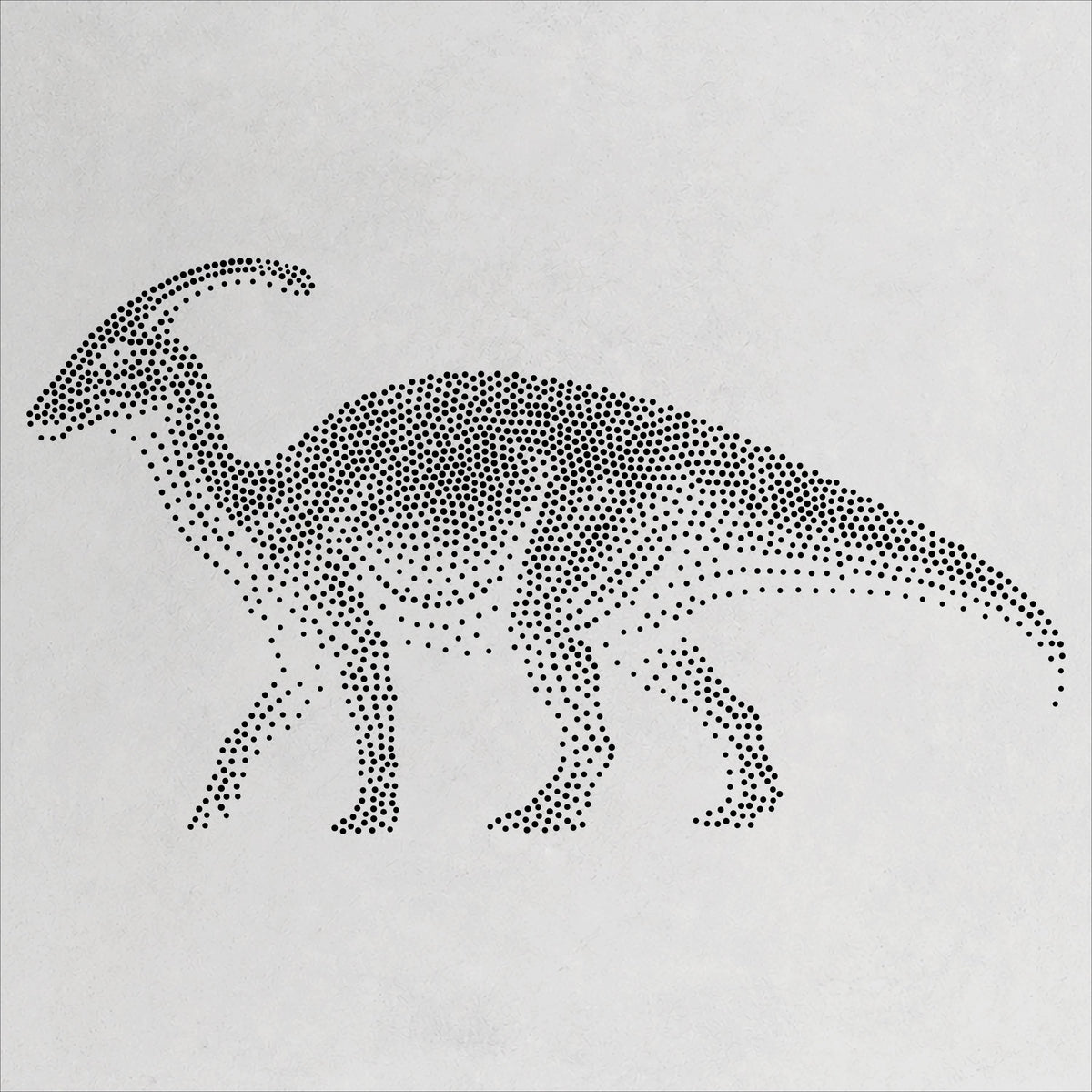 Parasaurolophus Dinosaur reusable Mylar stencil
