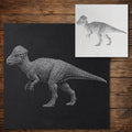 Pachycephalosaurus Dinosaur reusable Mylar stencil