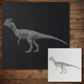 Dilophosaurus Dinosaur reusable Mylar stencil