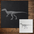 Deinonychus Dinosaur reusable Mylar stencil