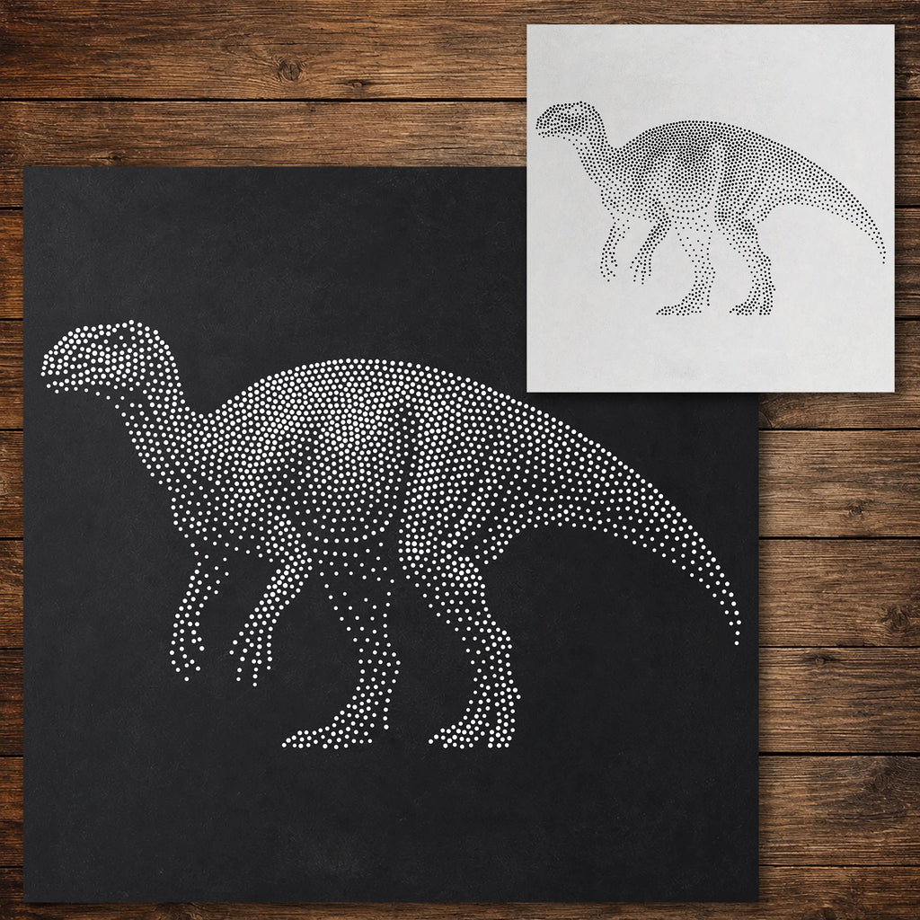 Iguanodon Dinosaur reusable Mylar stencil