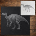 Iguanodon Dinosaur reusable Mylar stencil