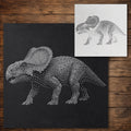 Protoceratops Dinosaur reusable Mylar stencil
