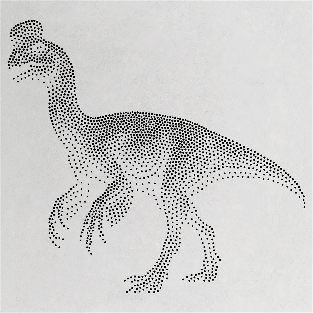 Oviraptor Dinosaur reusable Mylar stencil