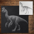 Oviraptor Dinosaur reusable Mylar stencil