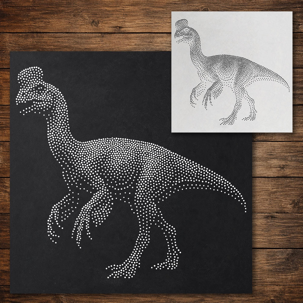 Oviraptor Dinosaur reusable Mylar stencil