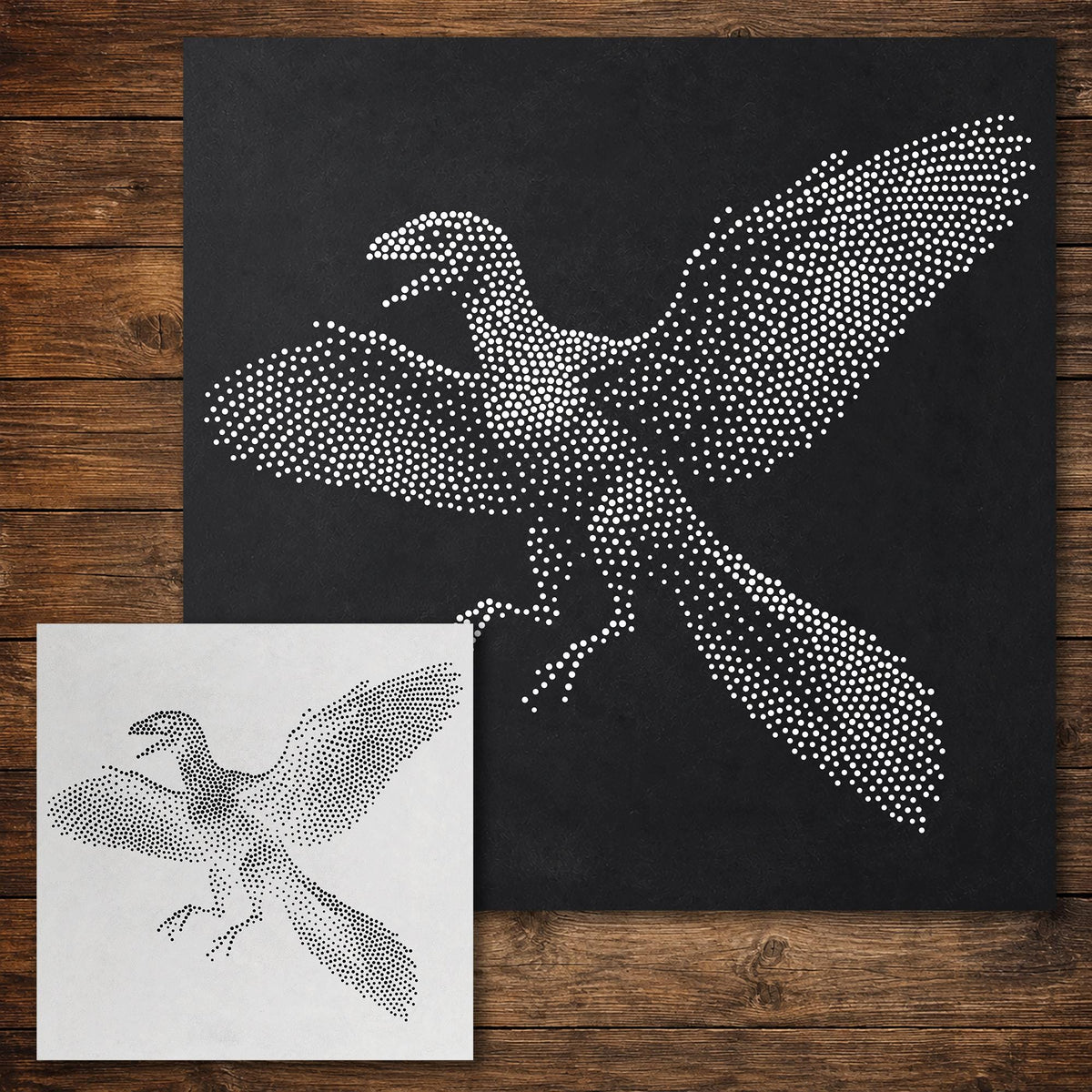 Archaeopteryx Dinosaur reusable Mylar stencil