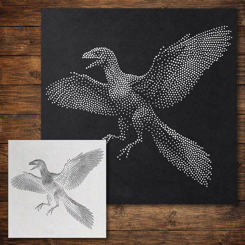 Archaeopteryx Dinosaur reusable Mylar stencil