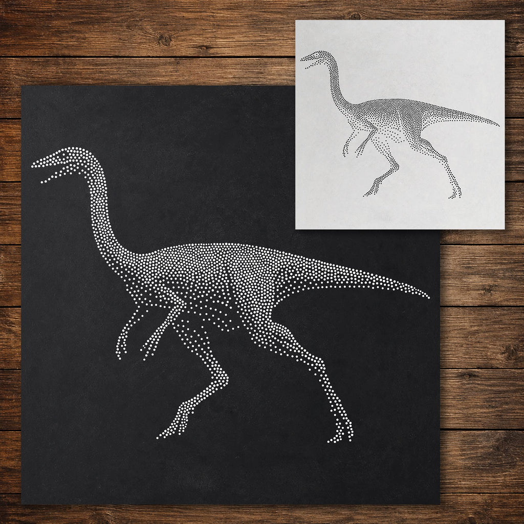 Gallimimus Dinosaur reusable Mylar stencil