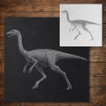 Gallimimus Dinosaur reusable Mylar stencil