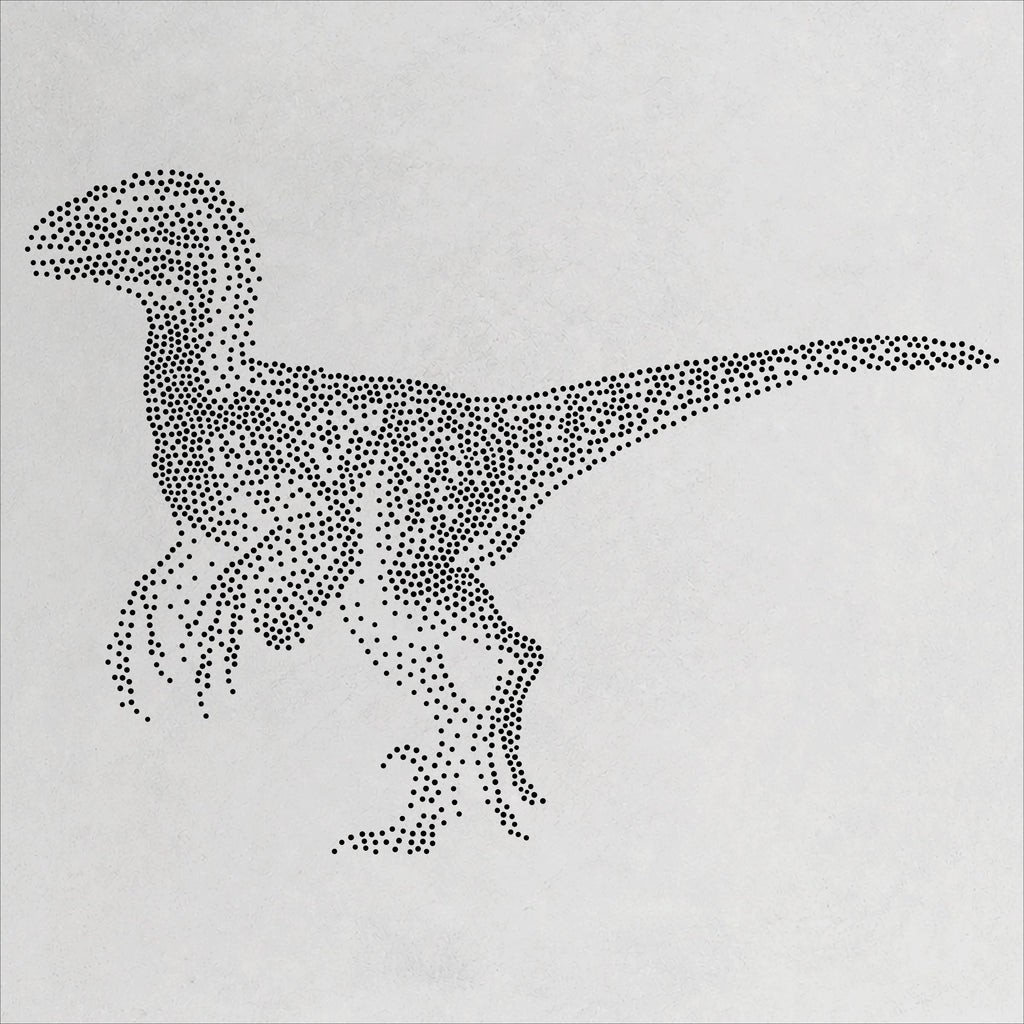 Utahraptor Dinosaur reusable Mylar stencil