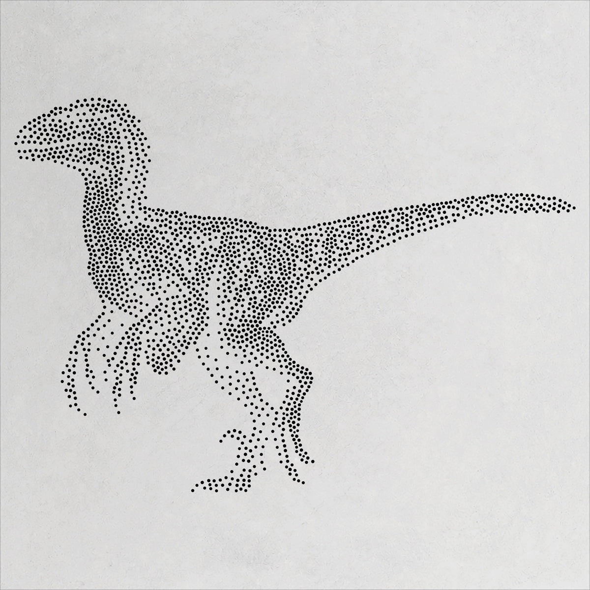 Utahraptor Dinosaur reusable Mylar stencil