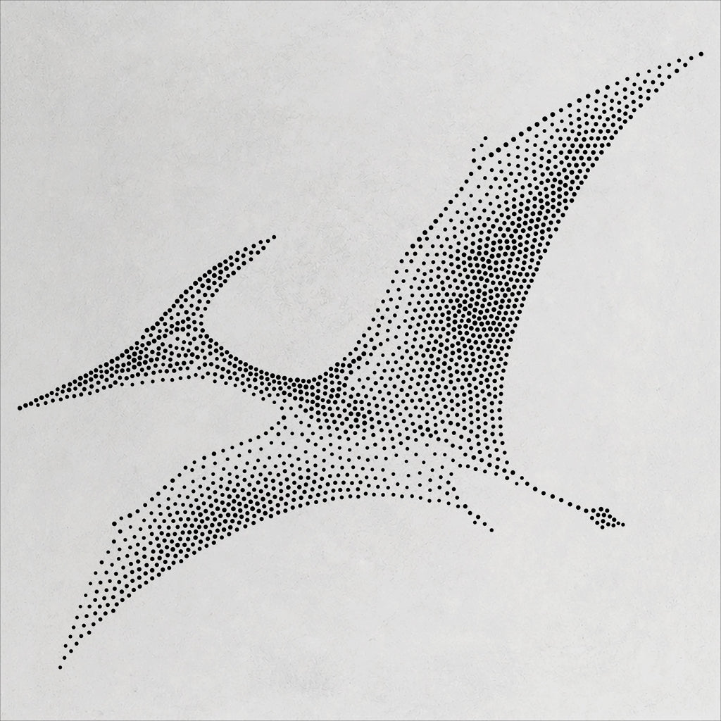 Pteranodon Pterosaur reusable Mylar stencil