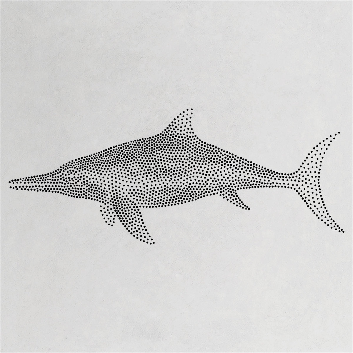 Ichthyosaurus Reptile reusable Mylar stencil