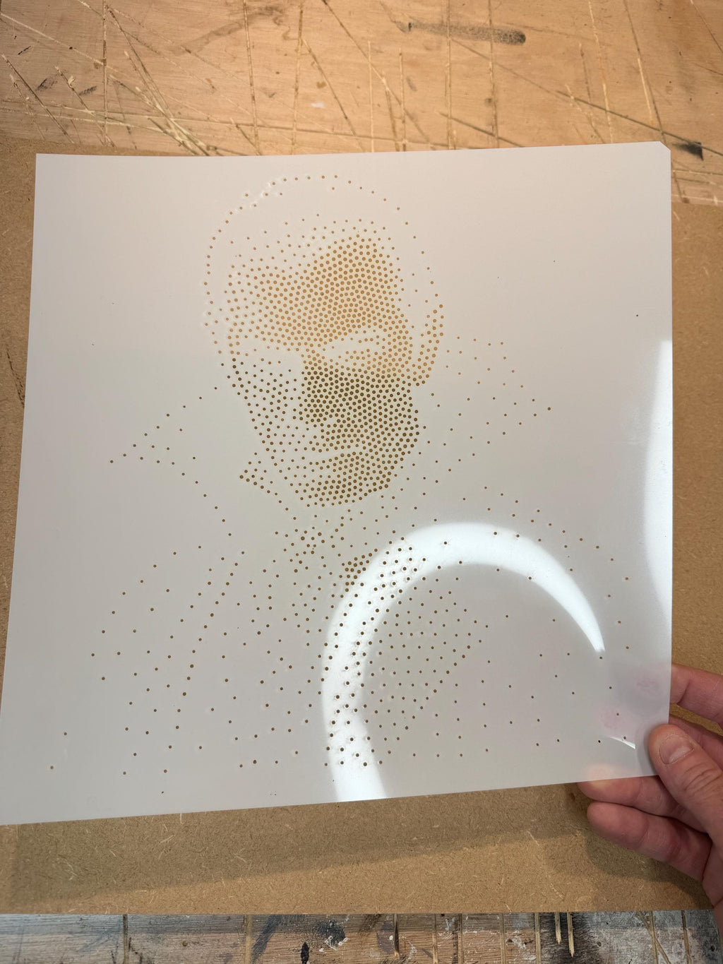 Vampire Count Dracula Halloween reusable Mylar stencil