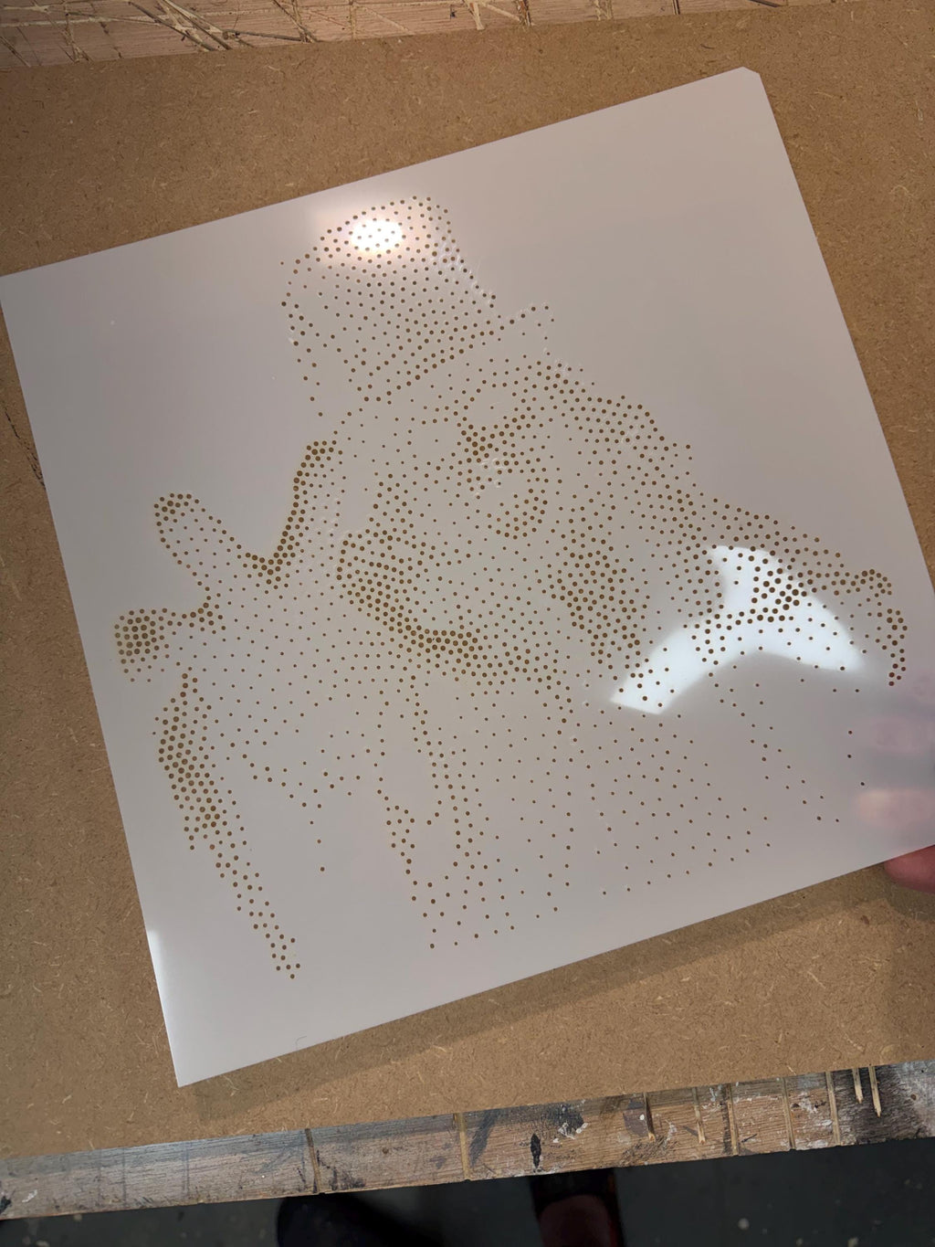 Victorian Ghoul Stipple Art Halloween reusable Mylar stencil