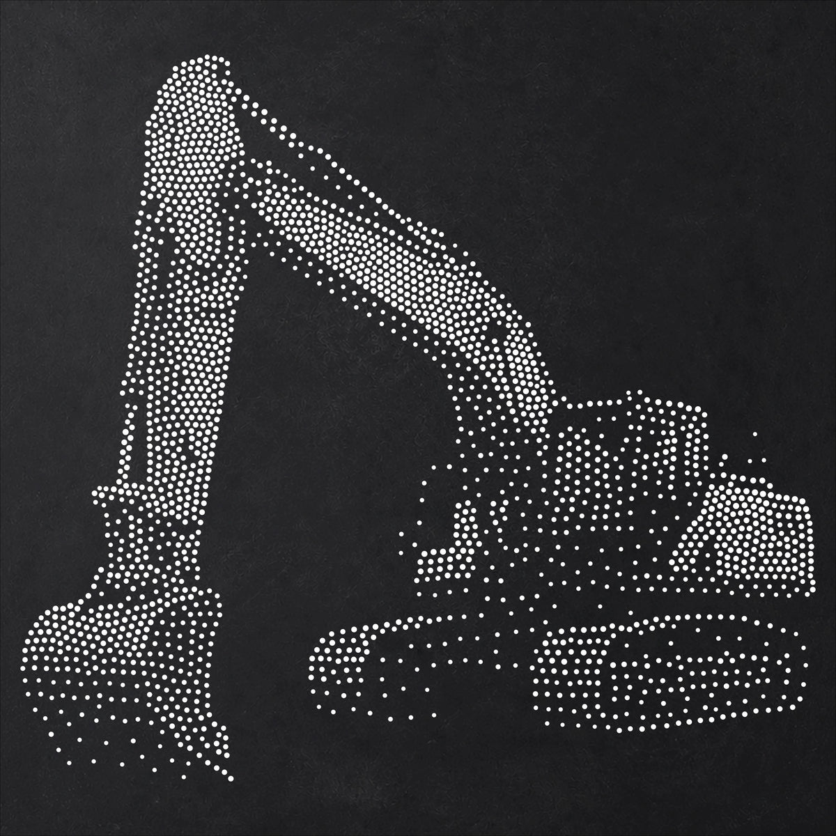 Excavator Digger reusable Mylar stencil