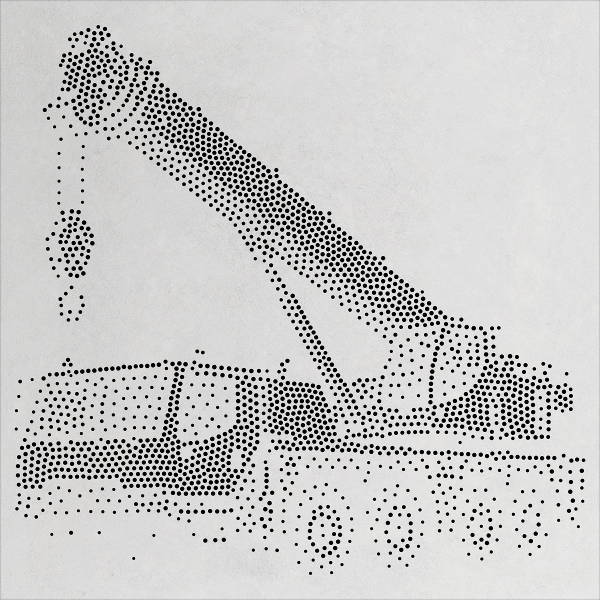 Mobile Crane reusable Mylar stencil