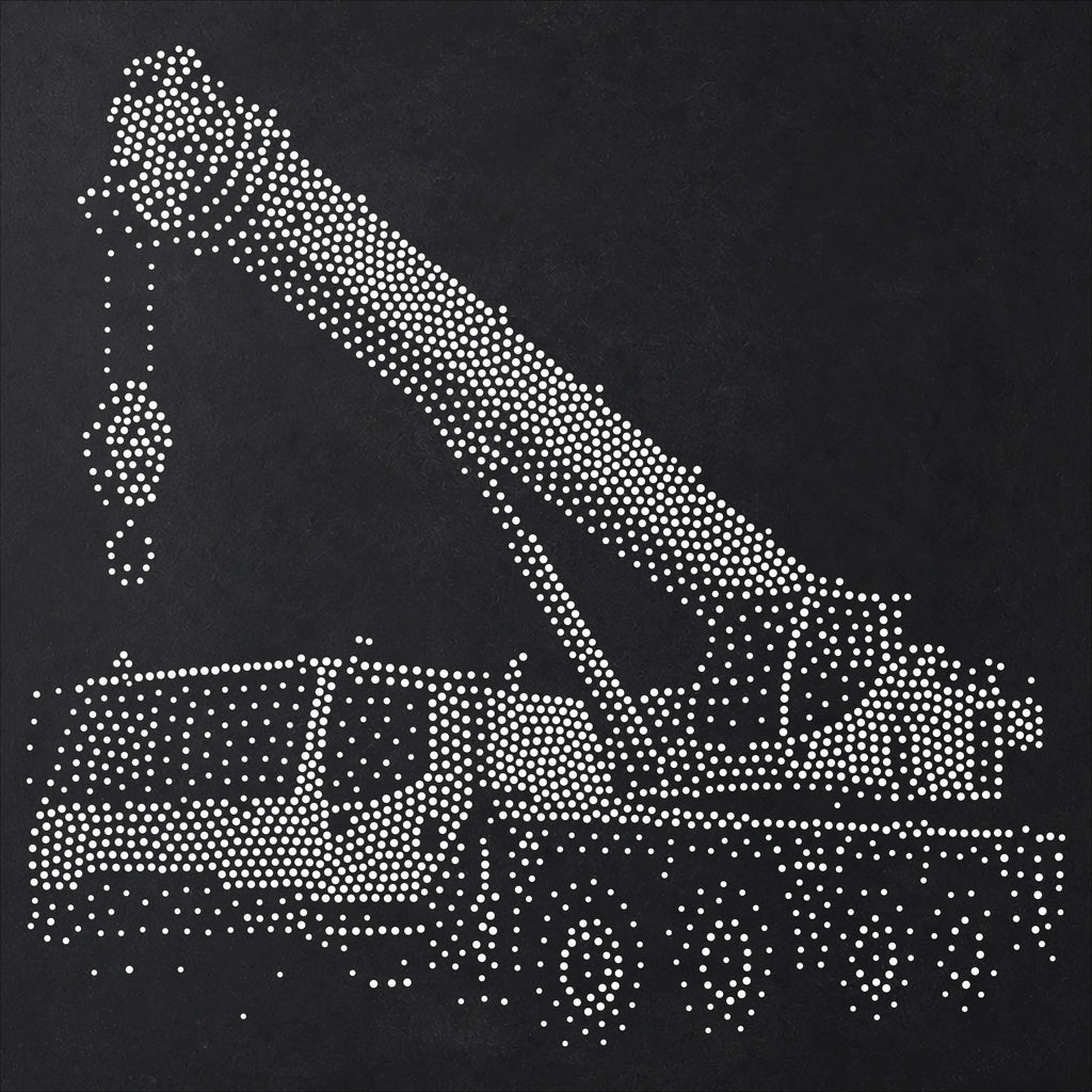 Mobile Crane reusable Mylar stencil