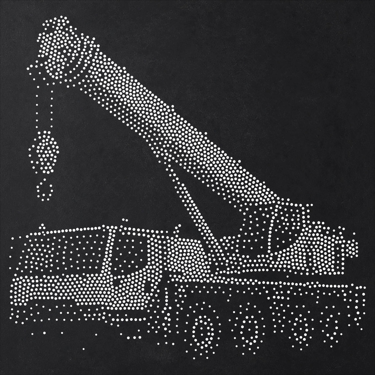Mobile Crane reusable Mylar stencil