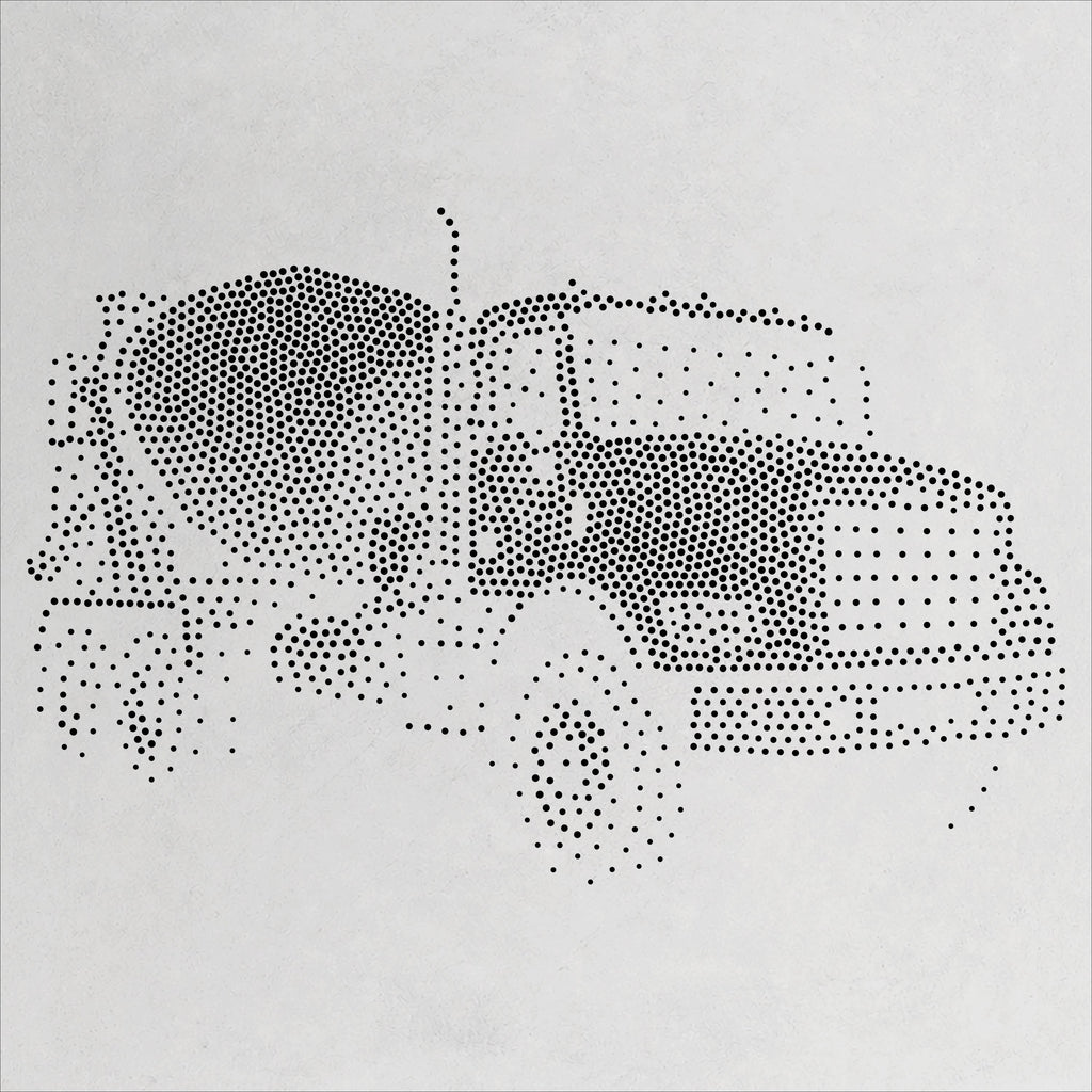 Cement Mixer Truck reusable Mylar stencil