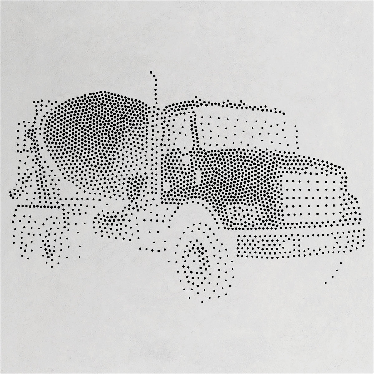Cement Mixer Truck reusable Mylar stencil