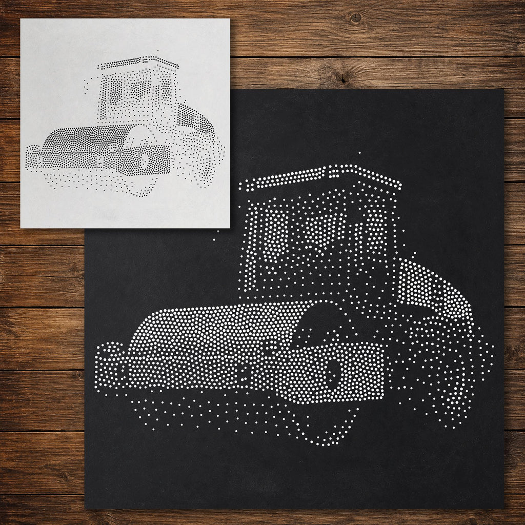 Road Roller reusable Mylar stencil