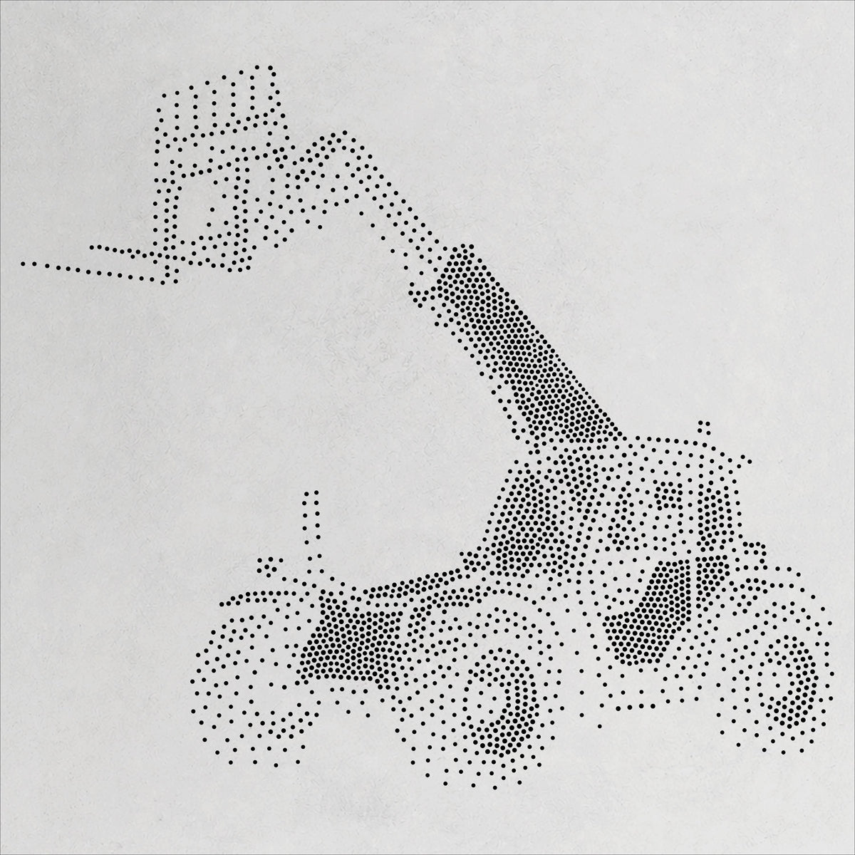 Telehandler reusable Mylar stencil